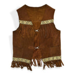 1970's WESTERN LEATHER WEAR FRINGE LEATHER VEST ...