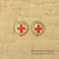 1910s-WW1 American Red Cross Pinback (Set of 2)