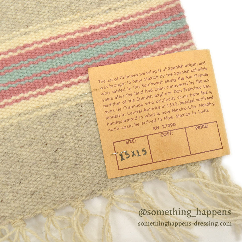 DEADSTOCK OLD CHIMAYO BLANKET CRAFTSMEN OF THE SOUTHWEST RUG ...