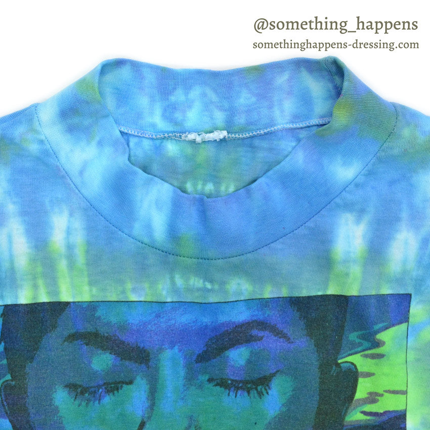 ~1990's WOMAN FACE IN WATER ART TIE DYE L/S T-SHIRT ... Fits like XL