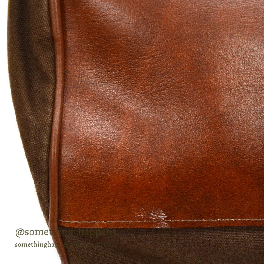 1980's DEADSTOCK LLBEAN DUFFLE BAG WITH ORIGINAL STRAP...
