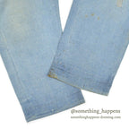 ~1940's PIN CHECK COTTON WORK TROUSERS...W35 L29