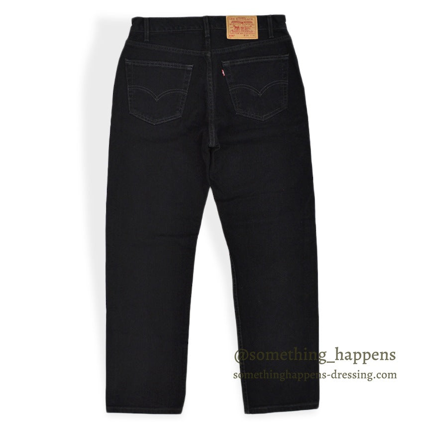 2000's Levi's 505 BLACK DENIM PANTS Made in USA... W34 L32