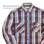1970's〜 FIVE BROTHER PLAID FLANNEL SHIRT ... M