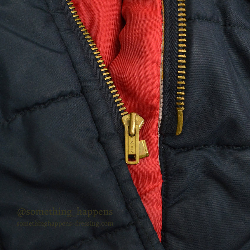 1950's SHANHOUSE BLACK QUILTING TOGGLE COAT... 42