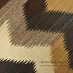 c.1940's NAVAJO RUG ZIGZAG LIGHTNING PATTERN... 163cm×110cm