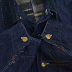 1950's UNKNOWN DENIM COVERALL BLANKET DARK... Fits like 36