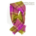 OLD HUDSON'S BAY HEATHER-BRAE MOHAIR BIG MUFFLER... 184cm×50cm