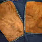 1940's U.S.NAVY WW2 SHAWL COLLAR DENIM JACKET SHOOTING CUSTOMIZED ... 42