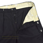 1960's~ EURO BLACK WOOL SLACKS...W32 L31