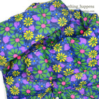 1970's GERRY HIPPIE FLOWER PATTERN ALL OVER PRINT DOWN JACKET...