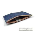 1970's CONE MILLS DEEPTONE DENIM POUCH...