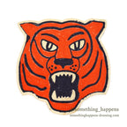 OLD TIGER CHAIN ​​STITCH EMBROIDERY PATCH...