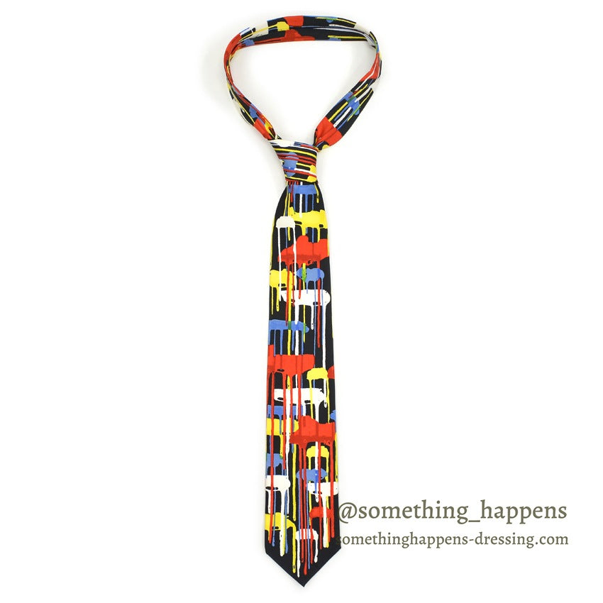 THE ART INSTITUTE OF CHICAGO ABSTRACT PAINT STYLE PRINT TIE ...