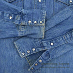1980's BIGMAC DENIM WESTERN SHIRT ... MEDIUM