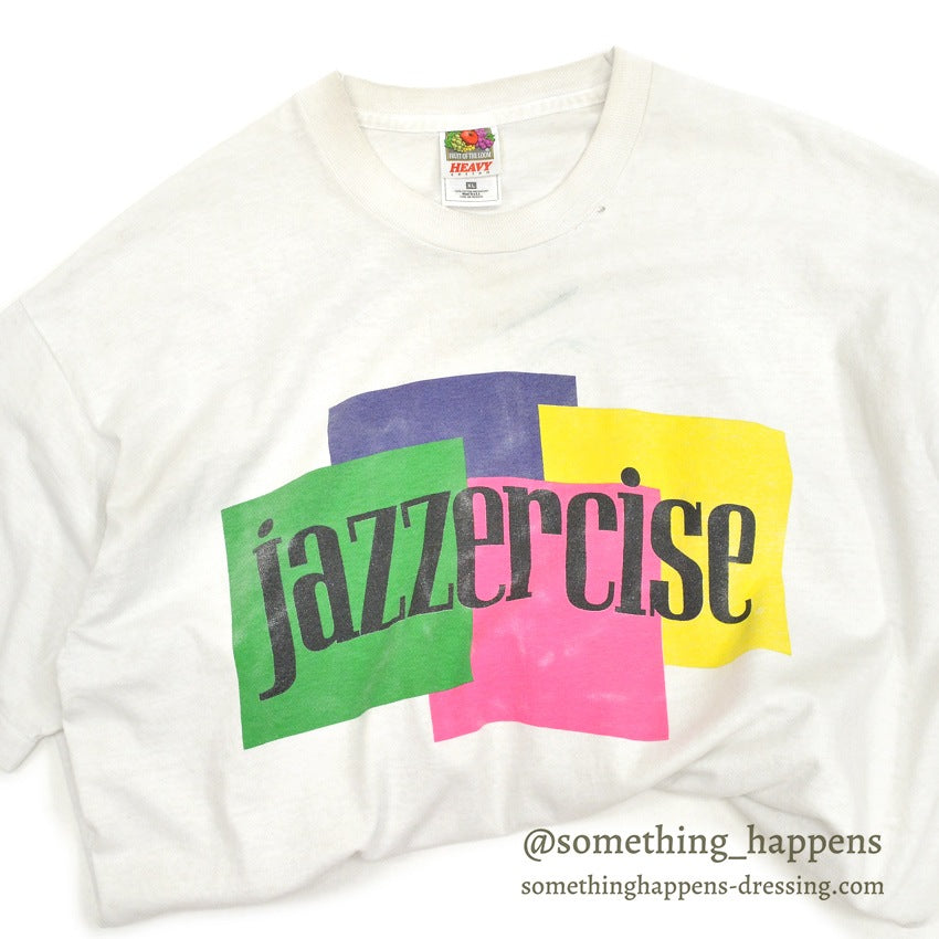 1990's FRUIT OF THE LOOM JAZZERCISE T-SHIRT ... XL