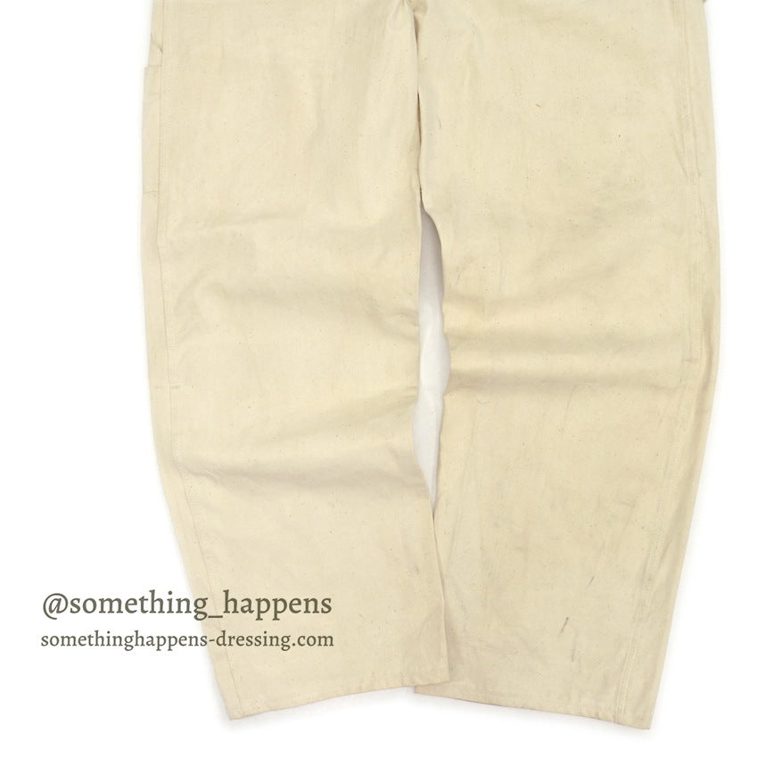 1970s Lee Off-White Overalls, No Wash, Mint... W39/L33