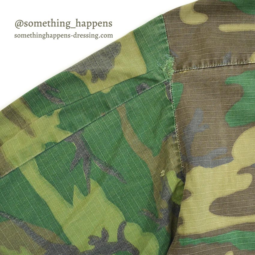 1960's USARMY ERDL JUNGLE FATIGUE JACKET MIX LEAF... SR