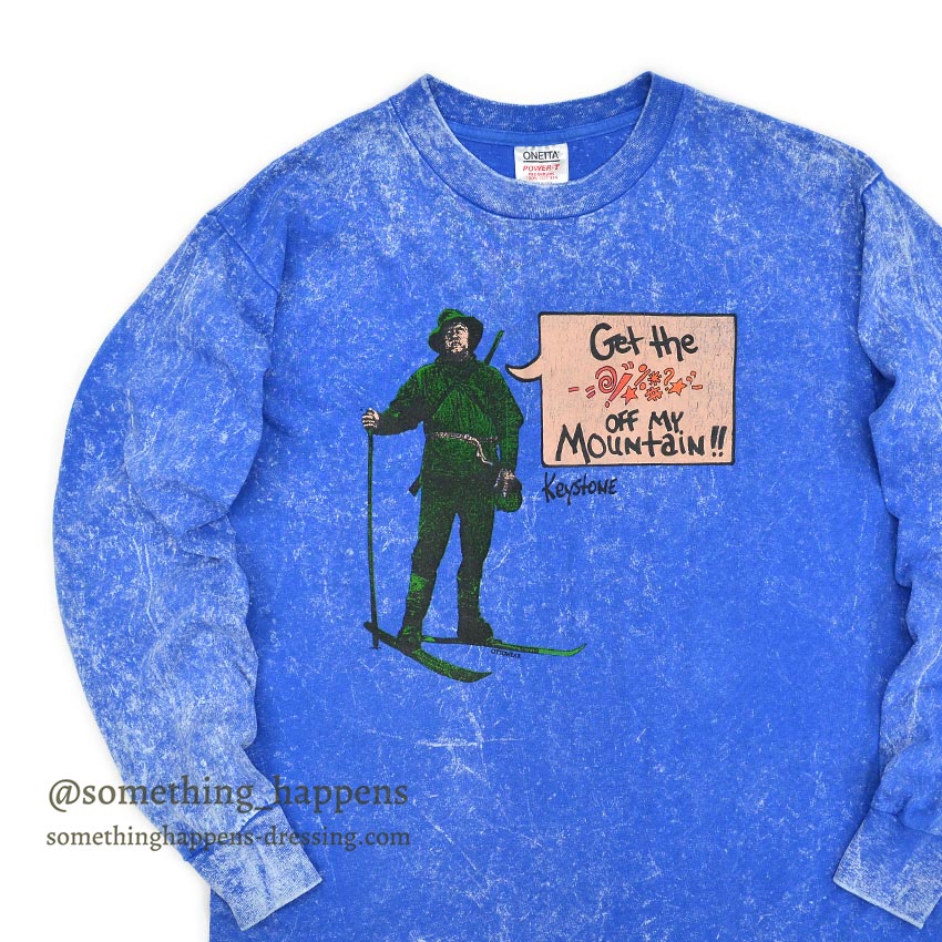1990's ONEITA GET THE OFF MY MOUNTAIN KEYSTONE L/S T-SHIRT ... XL