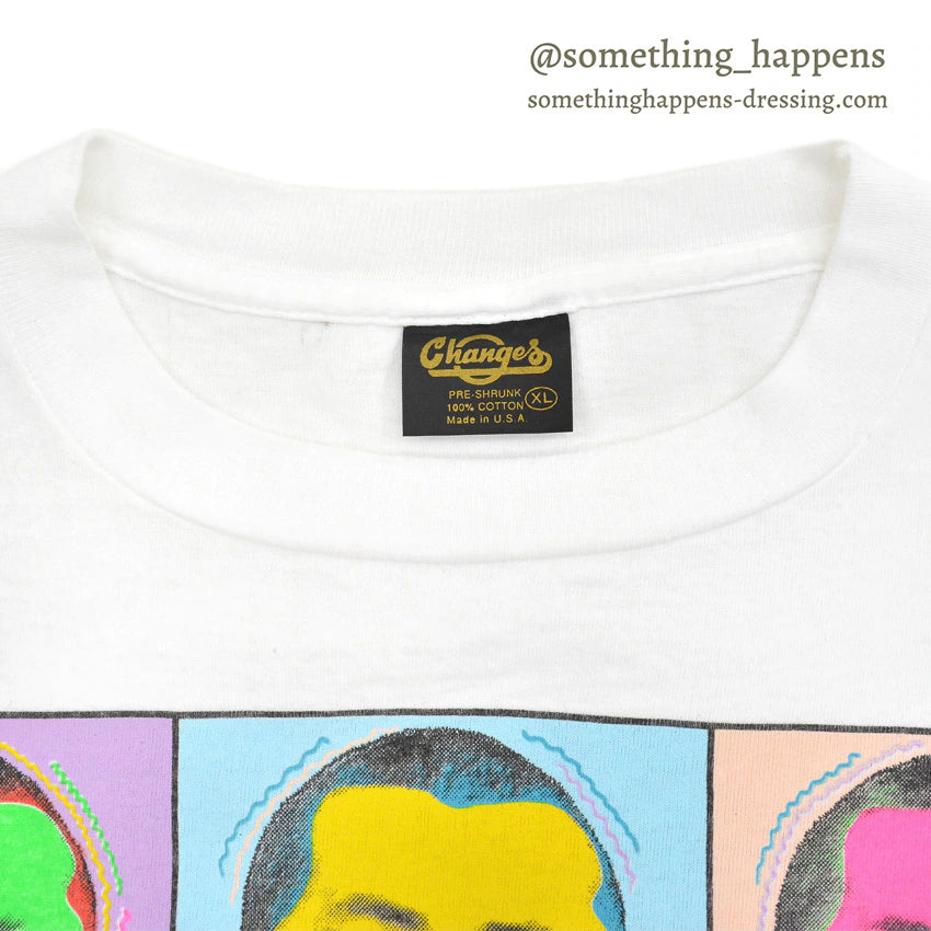 1990's CHANGES CURLY Andy Warhol PRINT T-SHIRT ... XL