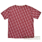 1960's~ DEADSTOCK ELY&WALKER LEISURE KNITS JACQUARD T-SHIRT RED... L