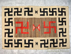 c.1920's NAVAJO RUG WHIRLING LOGS SWASTIKA... 191cm/123cm