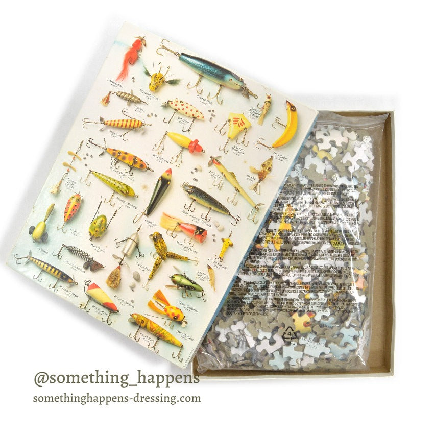 OLD SPRINGBOK ANTIQUE LURE COLLECTABLE JIGSAW PUZZLE...