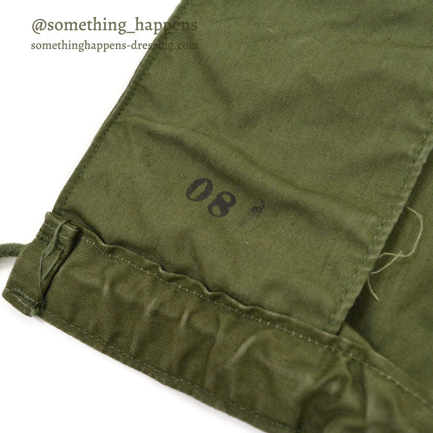 1960s US ARMY PARKA, MEN'S, M-65, Aluminum Zipper & USED LINER... M