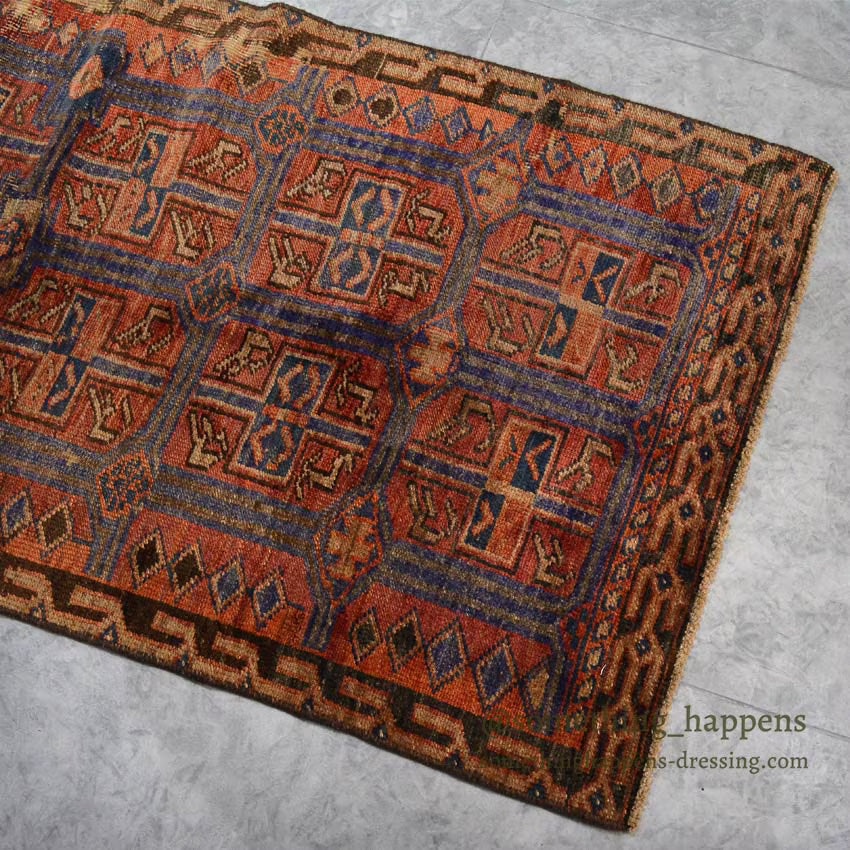 OLD TRIBAL RUG ... 214cm/98cm