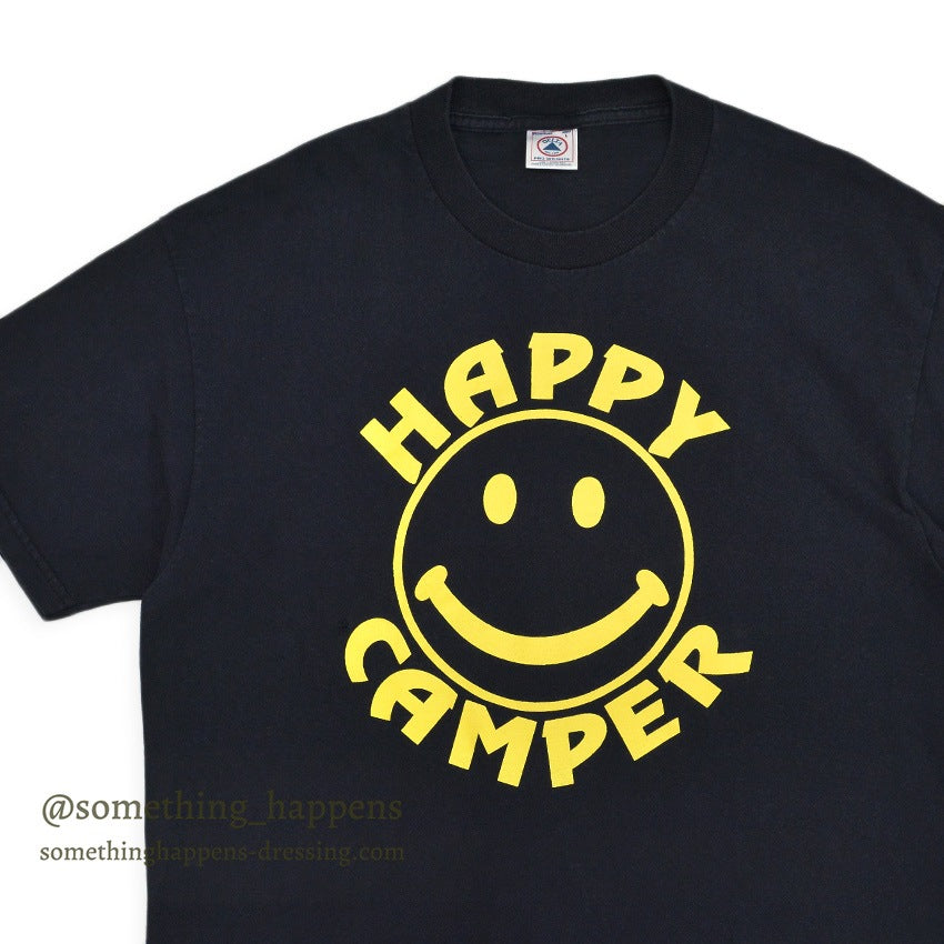 1990's〜 DELTA HAPPY CAMPER SMILE PRINT T-SHIRT ... L