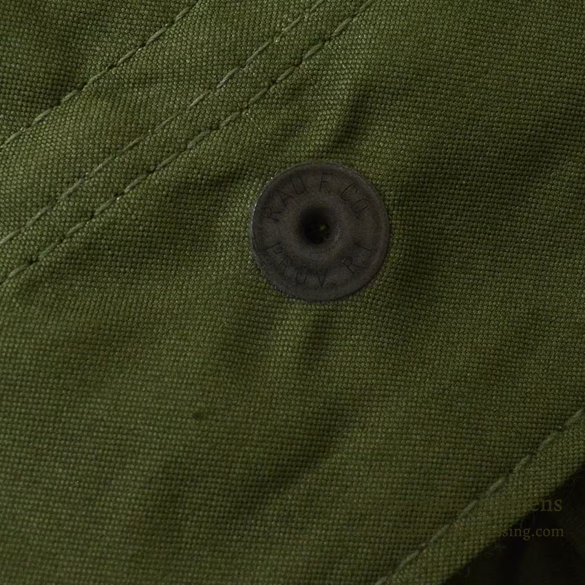 1960s Deadstock US Army Parka, Men's, M-65, Aluminum Zipper... Medium