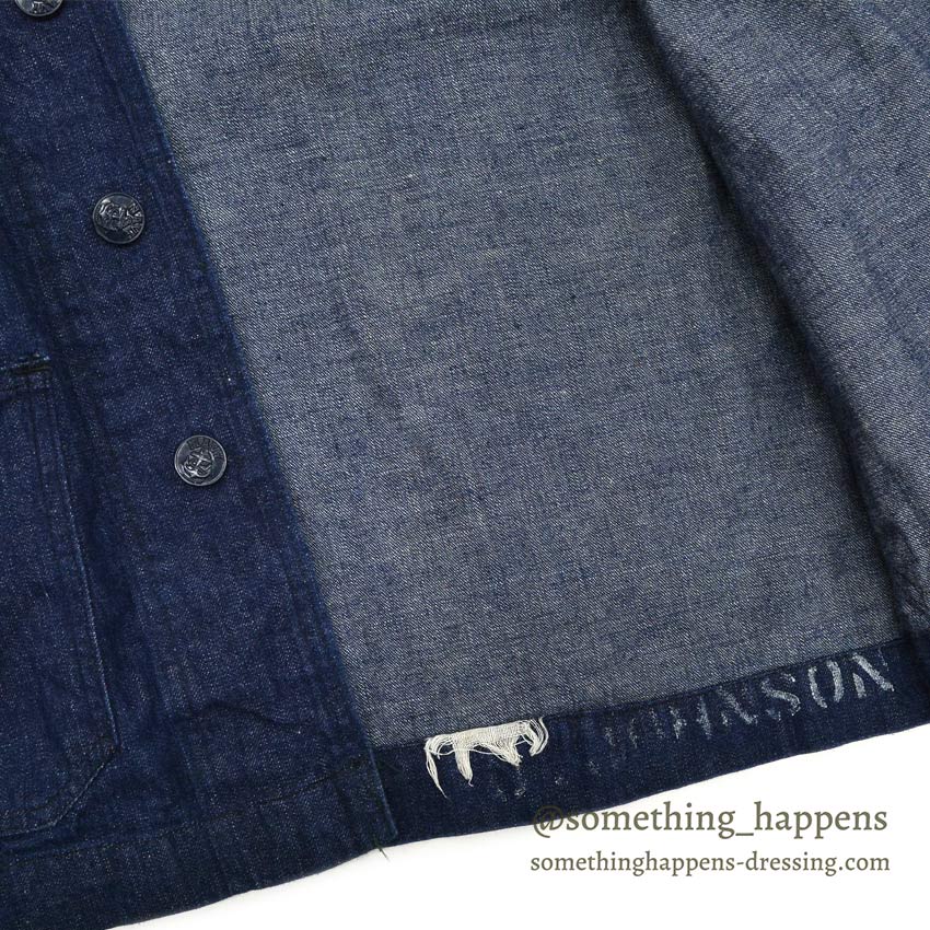 1940's U.S.NAVY WW2 SHAWL COLLAR DENIM JACKET DARK ...