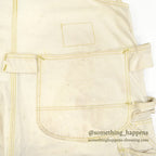 1950s Lee off-white double knee and apron overalls... W39/L28