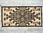 c.1940's NAVAJO RUG DIAMONDS PATTERN... 136cm/69cm