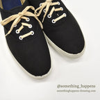 ~1980's OLD BLACK COTTON SNEAKER 2...