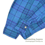 1960's DEADSTOCK SIR WALTER COTTON PLAID L/S SHIRT ... MEDIUM