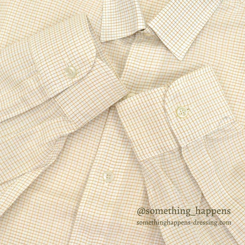 〜1960's DEADSTOCK TOWNCRAFT PENNEYS SMALL PLAID L/S SHIRT ... 15 1/2