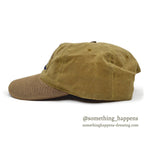 ~1990's REMINGTON OILED COTTON GAME CAP TAN...