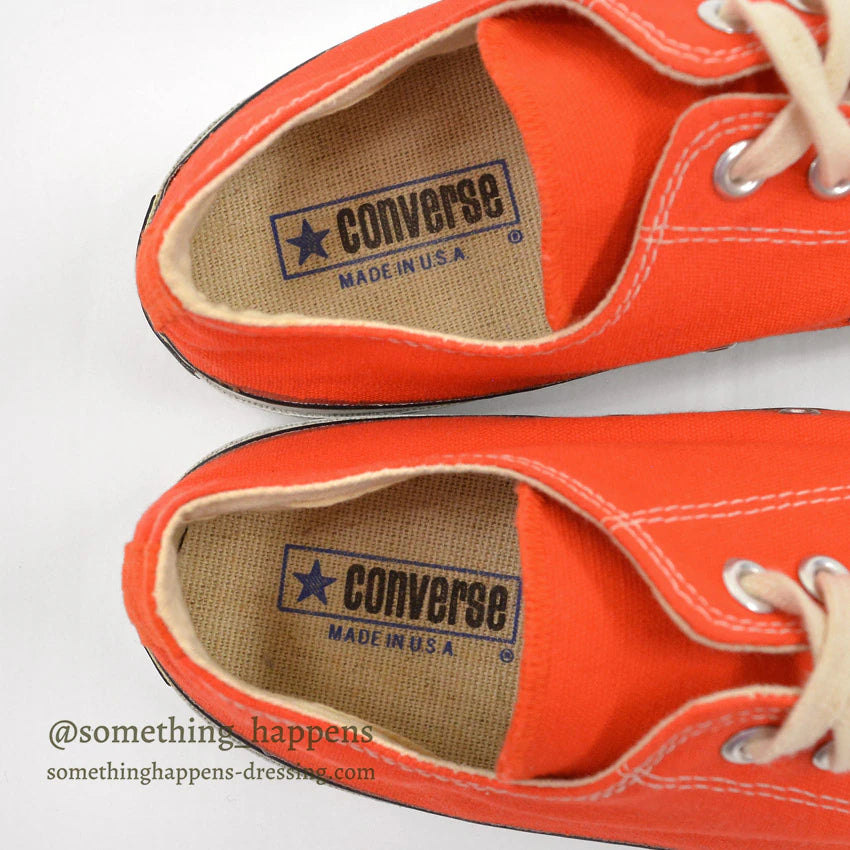 1970's DEADSTOCK CONVERSE CHUCK TAYLOR LO ORANGE... 12