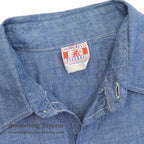 1950's PEPPERELL CHAMBRAY SHIRT GUSSET ... Fits like M