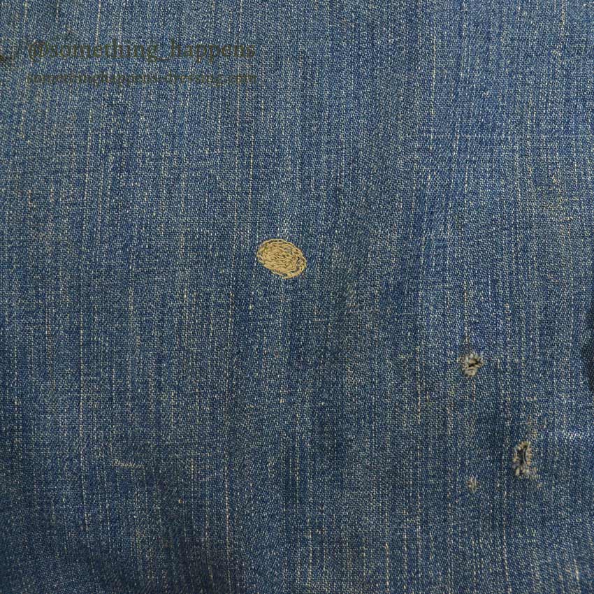 1940's USARMY WW2 DENIM LAUNDRY BAG STENCIL FADED...