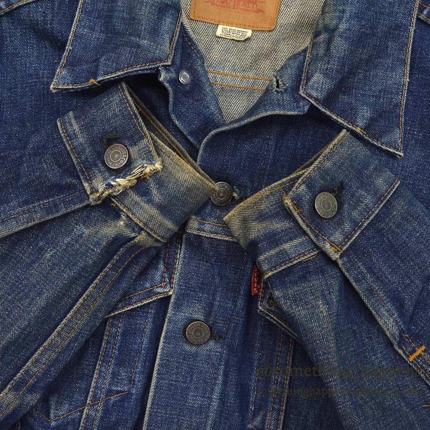 1970's Levi's 70505 small-e DENIM MOTORCYCLE JACKET... 40