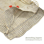 1910's~ WW1 ERA AMERICAN RED CROSS STRIPE DITTY BAG...
