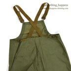 1940's USNAVY WW2 RAIN BIB OVERALL STENCIL... MEDIUM