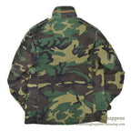 1980's M-65 WOODLAND TWILL CAMO JACKET... SMALL
