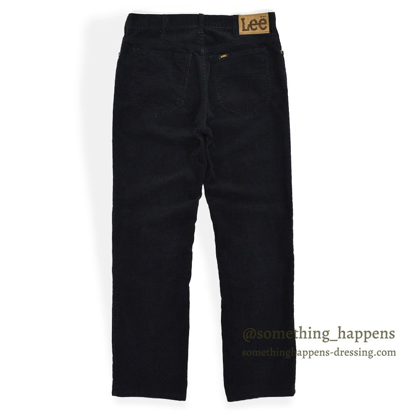 1980's Lee 200 CORDUROY PANTS BLACK MINT... W32/L30
