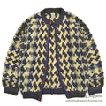 OLD ECUADOR HAND MADE WOOL KNIT CARDIGAN...