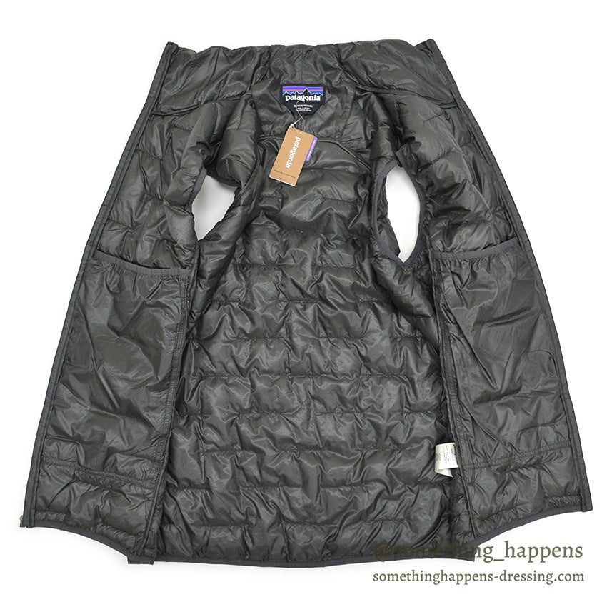 PATAGONIA MEN'S MICRO PUFF VEST FORGE GRAY Unused item... M