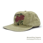 1990's~ EAGLE HARBOR MICHIGAN FLOWER PRINT CAP...