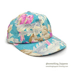 1990's DUCKS UNLIMITED FLORAL/BIRDS PRINT CAP...